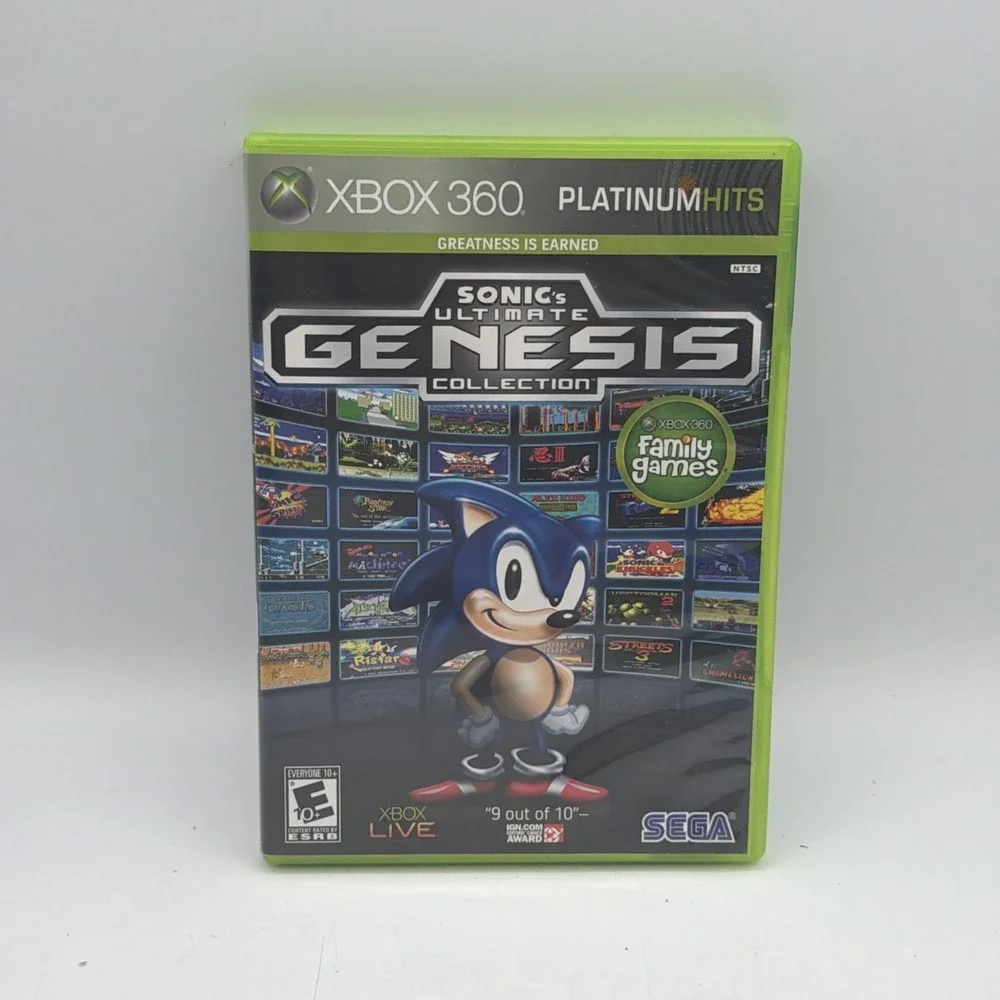 Sonic's Ultimate Genesis Collection Xbox 360 Platinum Hits SEGA 2009 68034